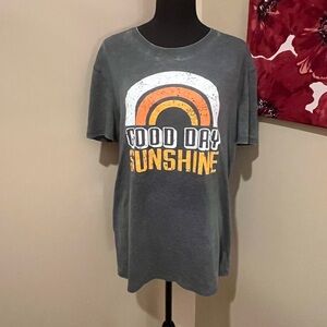 Thread fast Good Day Sunshine Charcoal T-Shirt, size L